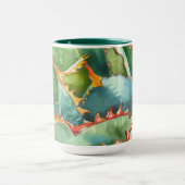 Agave Watercolor-Tasse durch Debra-Lee Baldwin Tasse (Zentrum)