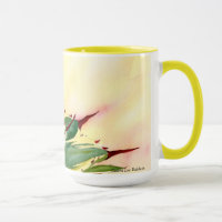 Agave Watercolor-Tasse, Gelb, durch Debra-Lee