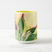 Agave Watercolor-Tasse, Gelb, durch Debra-Lee Tasse (Zentrum)