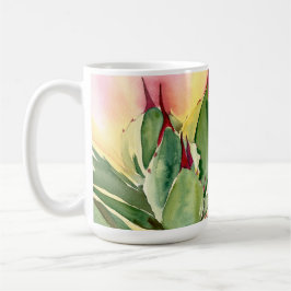 Agave Watercolor-Tasse, Gelb, durch Debra-Lee Tasse