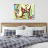 Agave Watercolor von Debra Lee Baldwin Leinwanddruck (Insitu (Schlafzimmer))