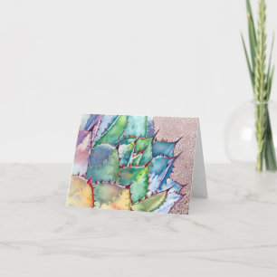 Agave Watercolorkarte durch Debra-Lee Baldwin Karte