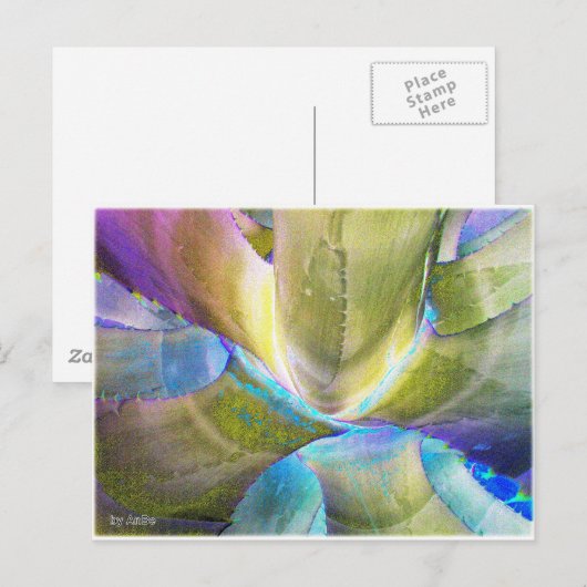 Agavemetall Postkarte (Vorne/Hinten)