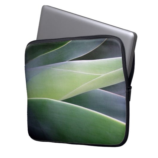 Agaven-Blätter Laptopschutzhülle (Vorderseite Links)
