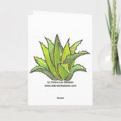 Agavenengels-Grußkarte Feiertagskarte (Rückseite)