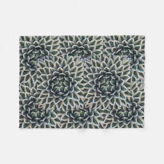 Agavenmuster-Fleecedecke Fleecedecke (Vorderseite (Horizontal))