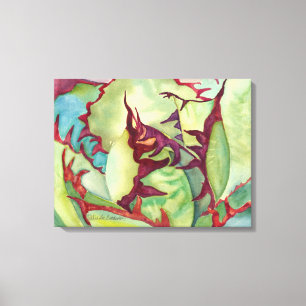AgaveWatercolor durch Debra-Lee Baldwin Leinwanddruck