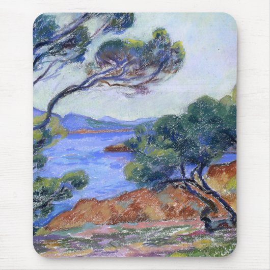 Agay, Landschaftsgemälde von Armand Guillaumin Mousepad (Vorne)
