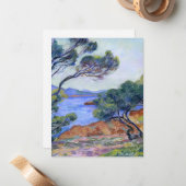 Agay, Landschaftsmalerei von Armand Guillaumin Mitteilungskarte (Vorderseite/Rückseite Beispiel)