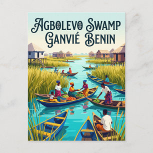 Agbolevo-Sumpf Benin Postkarte