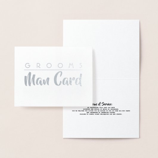 AGBs für Grooms Man - Vorschlag von Funny Folienkarte (Anzeige)