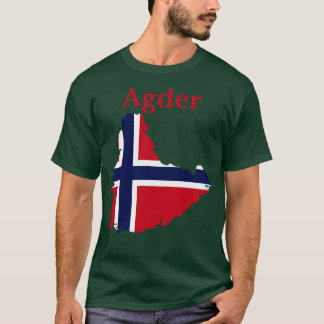 Agder Landkreis Norwegen T-Shirt