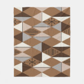 Age Art Diamonds Coffee Brown Fleecedecke (Vorderseite)