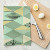 Age Art Diamonds Minze Green Yellow Geschirrtuch (Viertel Falte)