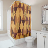 Age Art Diamonds Ochre Maroon Duschvorhang (Beispiel)