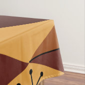 Age Art Diamonds Ochre Maroon Tischdecke (Beispiel)