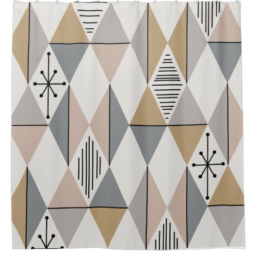 Age Art Diamonds Silver Gold Duschvorhang (Vorderseite)