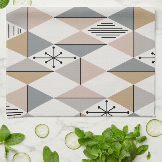 Age Art Diamonds Silver Gold Geschirrtuch (Gefaltet)