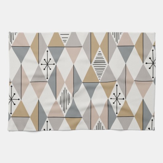 Age Art Diamonds Silver Gold Geschirrtuch (Horizontal)