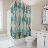 Age Art Diamonds Türkis Gray Duschvorhang (Beispiel)