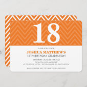 AGE BIRTHDAY PARTY EINLADUNG (Vorne/Hinten)