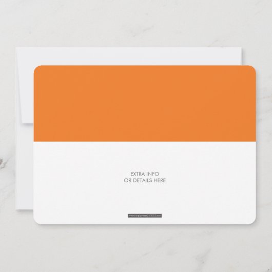 AGE BIRTHDAY PARTY EINLADUNG (Rückseite)