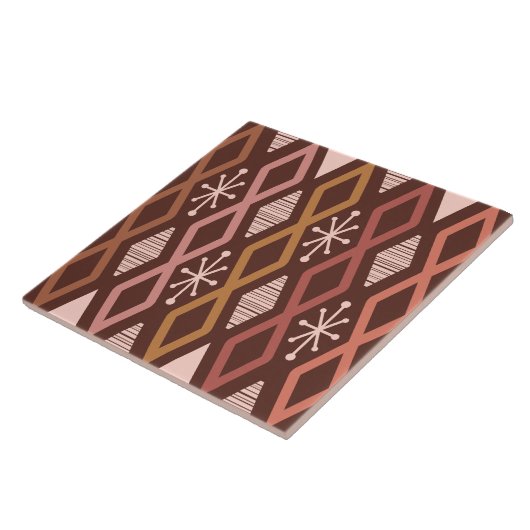 Age Diamond Columns Burnt Orange Fliese (Seite)