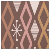 Age Diamond Columns Burnt Orange Stoff (Nahaufnahme)