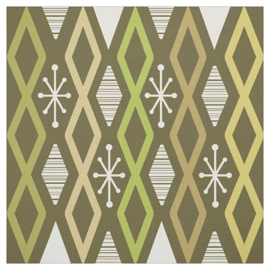 Age Diamond Columns Olive Green Stoff (Muster)