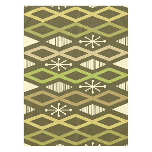 Age Diamond Columns Olive Green Tischdecke (Vorderseite)
