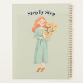 age Green Aesthetic Floral  Planer (Rückseite)