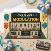Age Is Just Another Modulation! 🎛️🎂 Postkarte