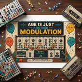 Age Is Just Another Modulation! 🎛️🎂 Postkarte