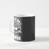 Age Is No Excuse Gorilla Weightlift Gym Quotes Gym Kaffeetasse (Vorderseite Links)