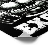 Age Is No Excuse Gorilla Weightlift Gym Quotes Gym Poster (Ecke)