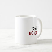 Age Is No Excuse Old Age Motivation Fitness Kaffeetasse (VorderseiteRechts)