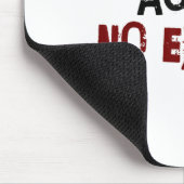 Age Is No Excuse Old Age Motivation Fitness  Mousepad (Ecke)