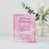 Age Lace Rose Abendessen Party Einladung (Stehend Vorderseite)