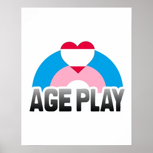 AGE PLAY RAINBOW POSTER (Vorne)