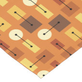 Age Simple Shapes Orange Kurzer Tischläufer (Ecke)