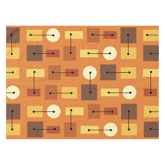 Age Simple Shapes Orange Tischdecke (Vorderseite (Horizontal))