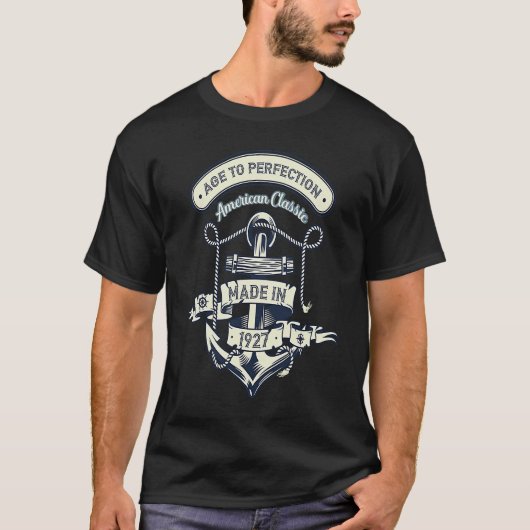 Age To Perfection American Classic Made In 1927 T-Shirt (Vorderseite)