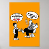 Age Wisdom Vape Funny Poster (Vorne)