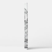 aged black and white postcard stylizationabstract, Case-Mate iPhone hülle (Rückseite / Rechts)