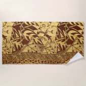 "Aged Earth Leinwand" Strandtuch (Vorderseite)