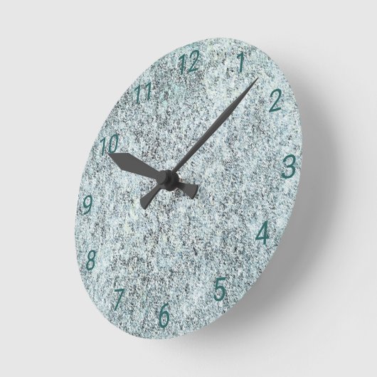 Aged Granite Runde Wanduhr (Winkel)