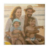 Aged Sepia Photo Template D1216 Fliese (Vorderseite)