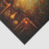 Aged Steampunk Industrial Background FG9 Decoupage Seidenpapier (Ausschnitt)