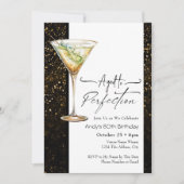 Aged to Perfection 80th Birthday Invitation Einladung (Vorderseite)