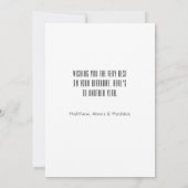 Aged To Perfection Birthday Karte (Rückseite)